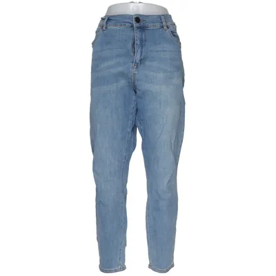 Spijkerbroek (Blauw) van Zizzi Katoen, Elastaan