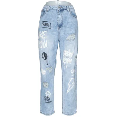 Jeans (Blå) från Denim Life Bomull, Elastan, Polyester
