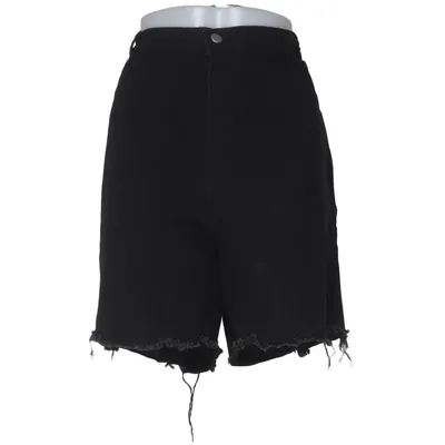Denim shorts (Black) from Shein Curve Cotton, Polyester, Viscose