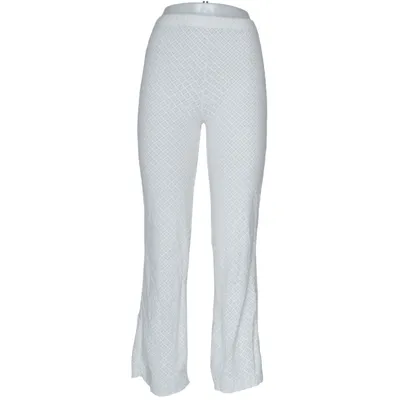 Palazzo pants (White) Elastane, Polyester