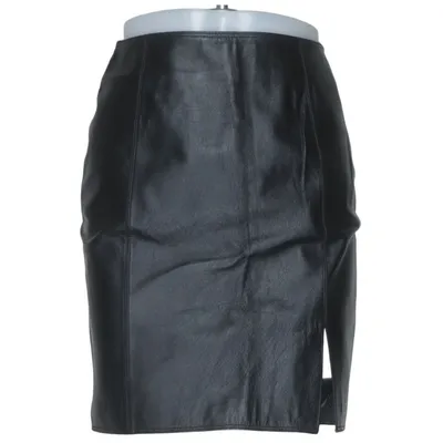 Jupe (Noir) de Toffs Cuir, Polyester