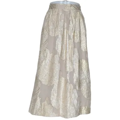 Rok (Beige, Goud) van Gestuz Zijde, Viscose