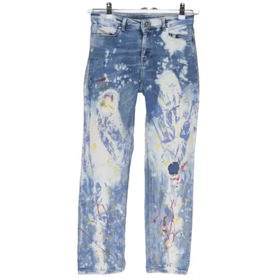 Spijkerbroek (Blauw, Wit, Meerkleurig) van Diesel Katoen, Elastaan, Polyester