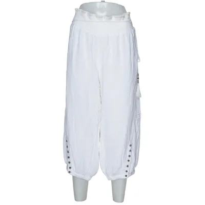 Pantacourt (Blanc) de Zay Coton, Élasthane, Viscose