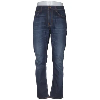 Spijkerbroek (Lean Dean Blue Force) van Nudie Jeans Katoen, Elastaan