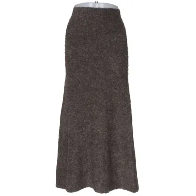 Maxi skirt (Gray) from Norr Acrylic, Elastane, Polyamide, Recycled polyester, Wool