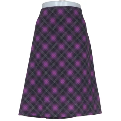 Skirt (Purple, Black) from Comfort Fashion Polyester