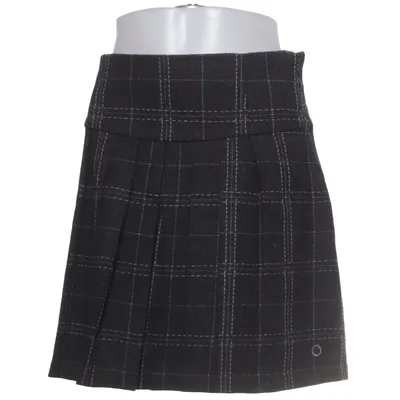 Kjol (Grå, Vit) från Number One Polyester, Viskos, Ull