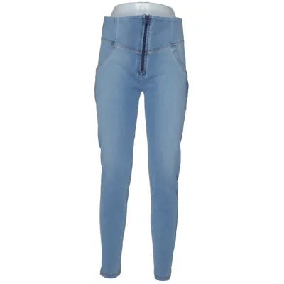 Treggings (Blå) från Freddy Bomull, Elastan