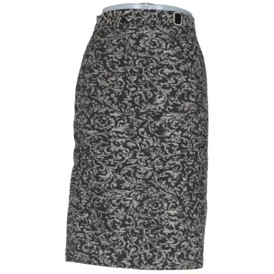 Jupe (Noir, Argent) de El Corte Inglés Coton, Élasthane, Fibre métallique, Polyamide, Polyester