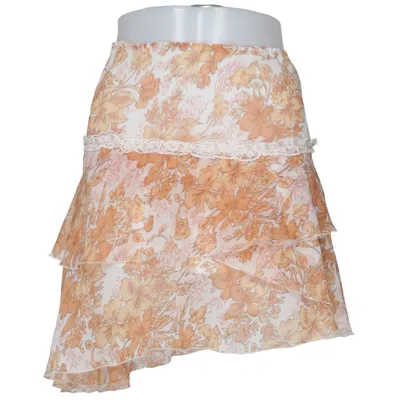 Jupe (Orange, Blanc) de InScene Polyester
