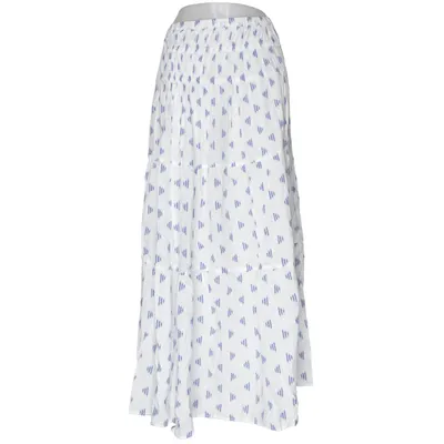 Maxi rok (Wit, Blauw) van H&M Katoen, Modal