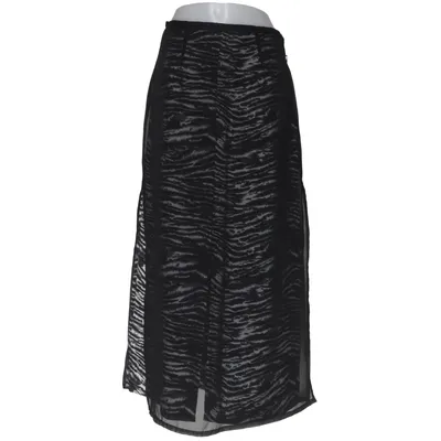 Maxi skirt (Black, White) from DeVille Polyester