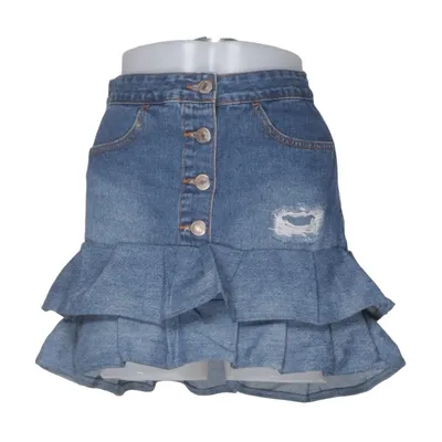 Denim skirt (Blue) from Forever 21 Cotton, Viscose