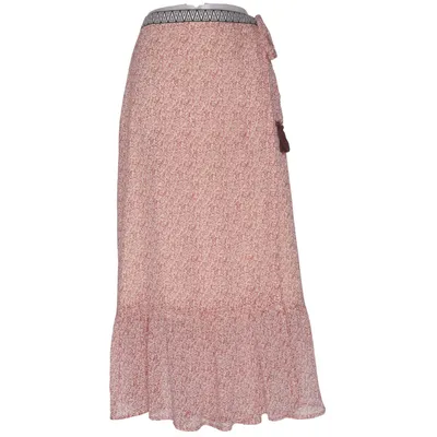 Wikkelrok (Rood, Beige) van Karen by Simonsen