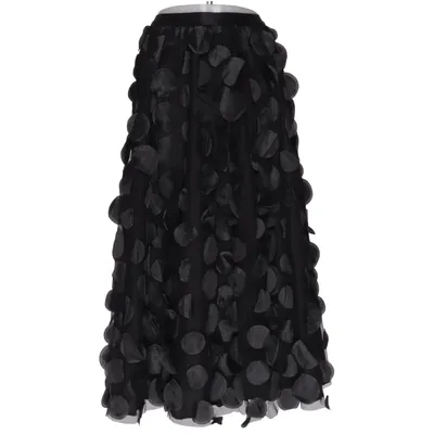 Skirt (Black) from Moocci Polyester, Viscose