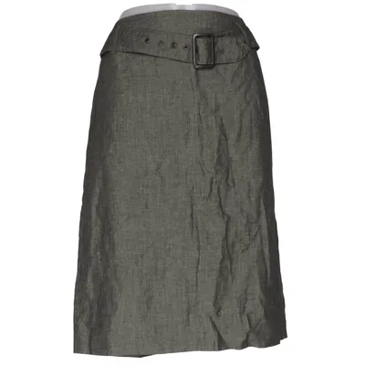 Skirt (Green) from Promiss Linen, Polyester, Viscose