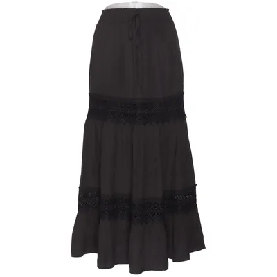 Maxi nederdel (Grå) fra Exquiss's Bomuld, Viscose