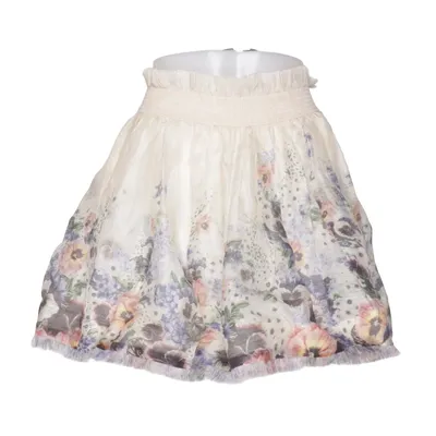 Skirt (Beige, Multicolored) from Zimmermann Cotton, Linen, Silk