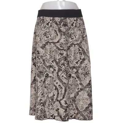 Nederdel (Sort, Beige) fra Happy Holly Metallfiber, Polyester, Viscose