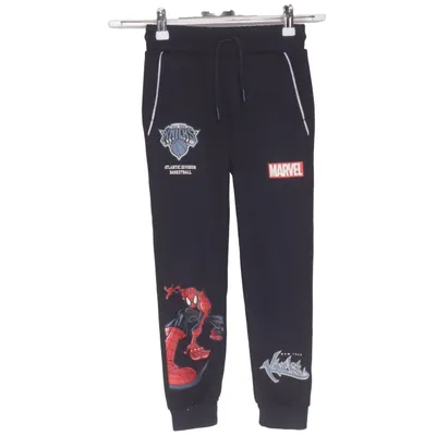 Joggingbroek (Zwart, Meerkleurig) van Marvel Elastaan, Polyester, Viscose