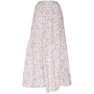 Maxi skirt (Multicolored) from H&M Cotton, Linen