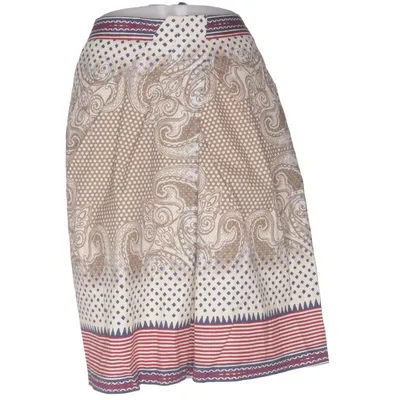 Kjol (Beige, Röd, Blå) från Etro Bomull, Kupro, Elastan