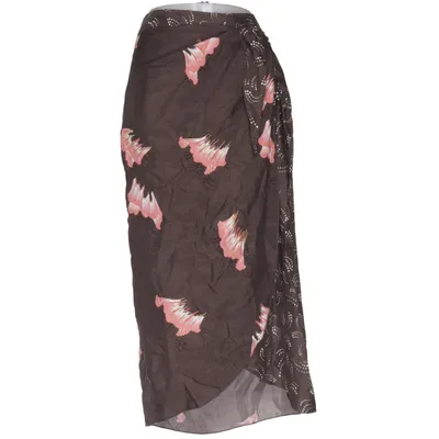 Jupe portefeuille (Marron, Rose, Multicolore) de Coster Copenhagen Cupro, Viscose