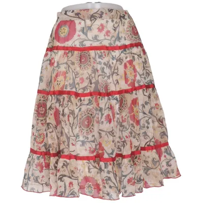 Kjol (Beige, Flerfärgad) från Diane von Furstenberg Bomull, Silke