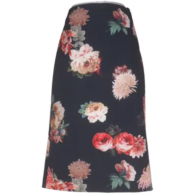 Nederdel (Sort, Flerfarvet) fra Zara Woman Polyamid