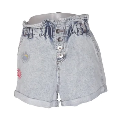 Jeansshorts (Blå, Flerfarvet) fra Missu Bomuld, Elastan