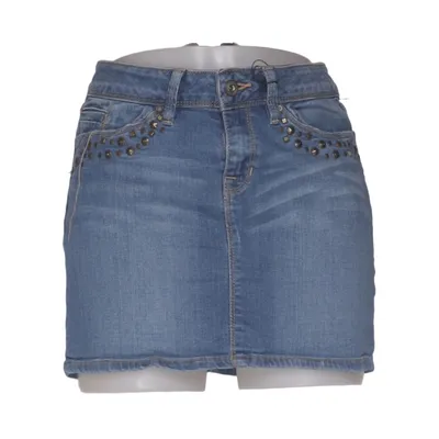 Jeansnederdel (Blå) fra EDC by ESPRIT Bomuld, Elastan