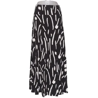 Maxi rok (Zwart, Wit) van Claudia Sträter Elastaan, Viscose