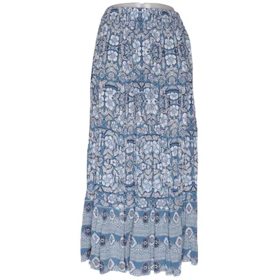 Jupe longue (Bleu, Blanc) de Cotton Traders Viscose