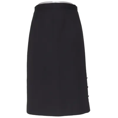 Nederdel (Sort) fra Lena Polyester, Uld