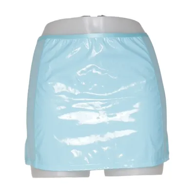 Laknederdel (Blå) fra ASOS Elastan, Polyamid, Polyester