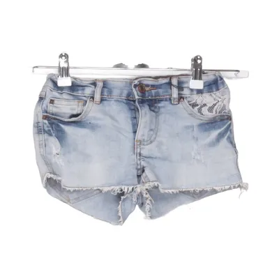 Denim shorts (Blauw) van Pound Pound Katoen, Elastaan