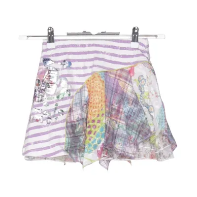 Skirt (Purple, White, Multicolored) from Carbone Cotton, Elastane