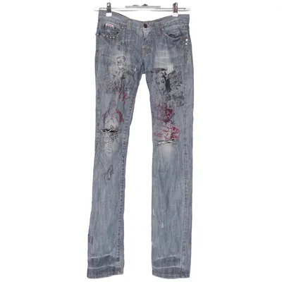 Jeans (Blue, Multicolored) from Sexy Woman Cotton