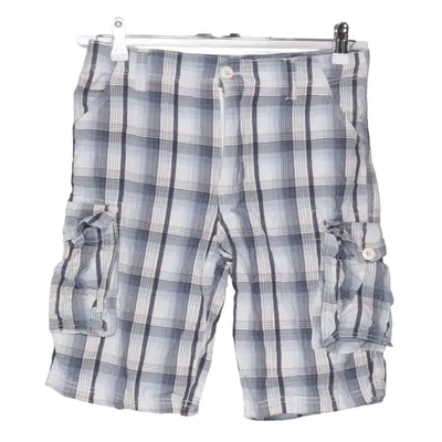 Shorts cargo (Bleu, Blanc) de Crossfield Coton