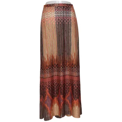 Jupe longue (Marron, Rose, Multicolore) de Liljeros Acétate, Polyamide