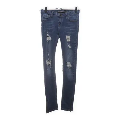 Jeans (Blå) fra Denim Rebel Bomuld, Elastan