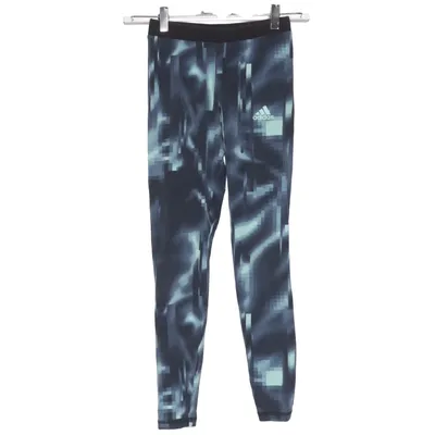 Collants de sport (Bleu, Vert) de Adidas Coton, Élasthane