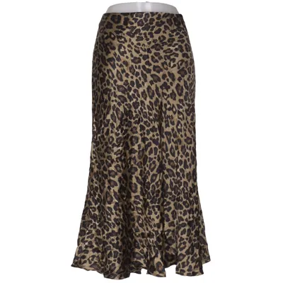 Jupe longue (Marron, Noir) de Zara Viscose