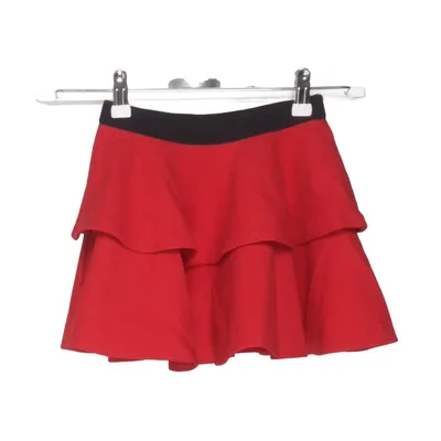 Skirt (Red, Black) from Zara Girls Soft Collection Polyester