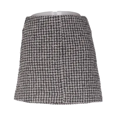 Jupe (Noir, Blanc) de Edith & Ella Acétate, Acrylique, Polyester, Laine