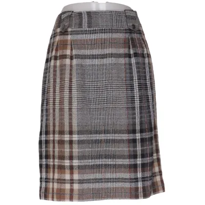 Jupe (Marron, Gris, Noir) de M. Costas Polyamide, Laine