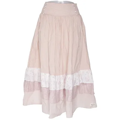 Maxi skirt (Beige, Pink) from JDL clothing Cotton