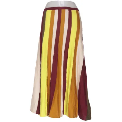 Jupe (Jaune, Marron, Multicolore) de Manila Grace Coton