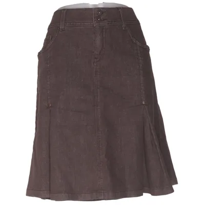 Skirt (Brown) from Flash Jeans Cotton, Elastane